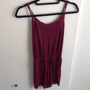 Burgandy Romper